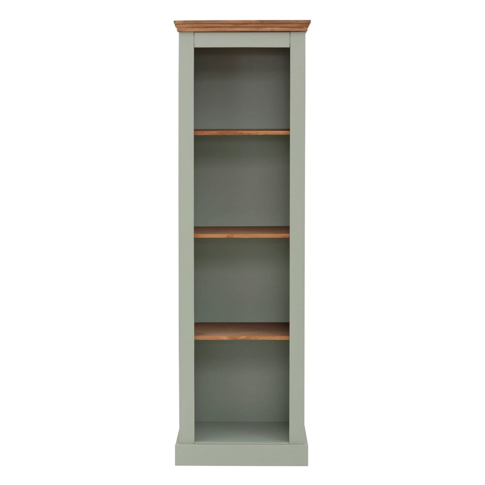 Bibliotecă verde-deschis din lemn de pin 55x180 cm Selma – Støraa