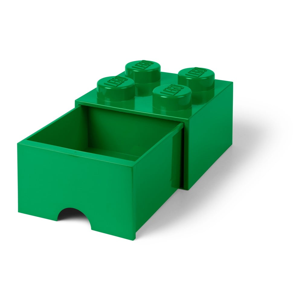Cutie depozitare cu sertar LEGO®, verde