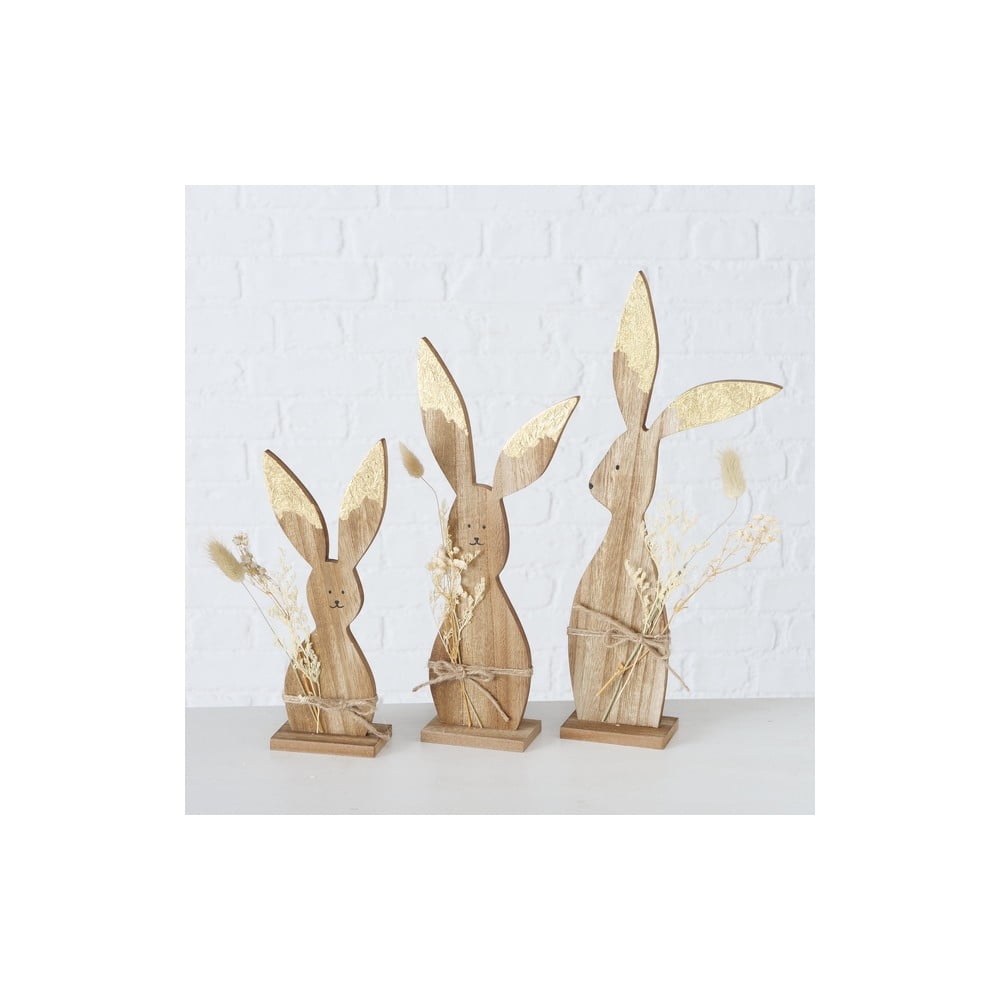 Set 3 decorațiuni din lemn cu model de paște boltze tristan