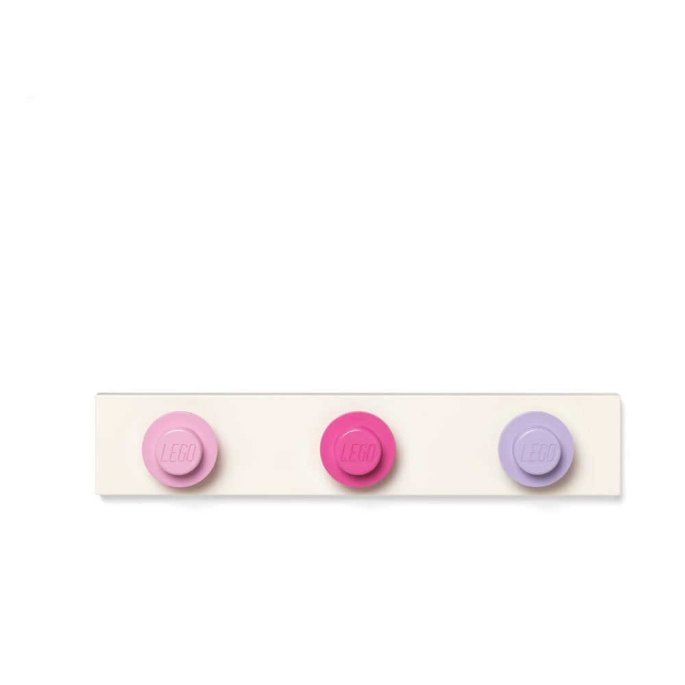 Cuier de perete LEGO®, roz-gri bonami.ro