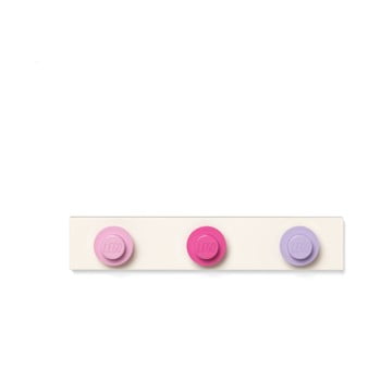 Cuier de perete lego®, roz-gri