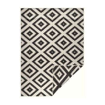 Covor adecvat pentru exterior bougari malta, 200 x 290 cm, negru - crem