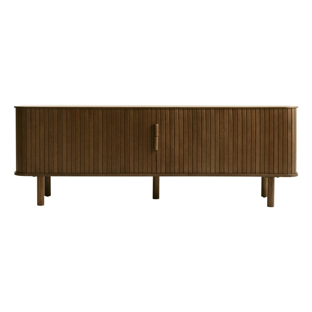 Masă TV maro cu aspect de lemn de stejar 56x160 cm Cavo – Unique Furniture