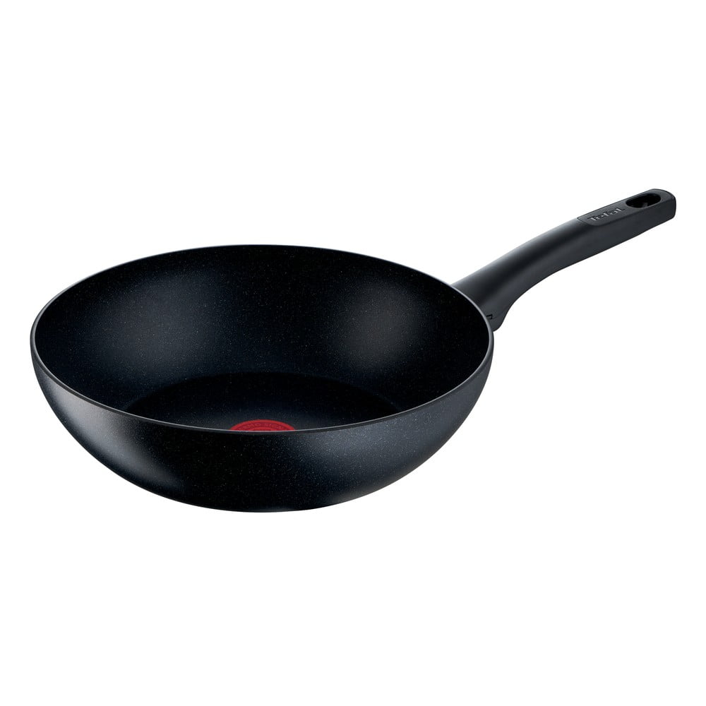 Tigaie tip wok cu suprafață antiaderentă din aluminiu ø 28 cm Black stone G2811972 – Tefal