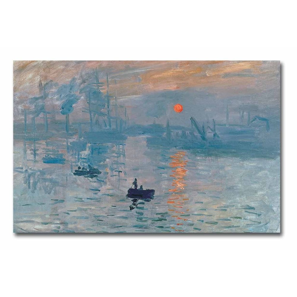 Reproducere tablou pe pânză Claude Monet Sunrise, 70 x 45 cm bonami.ro imagine 2022