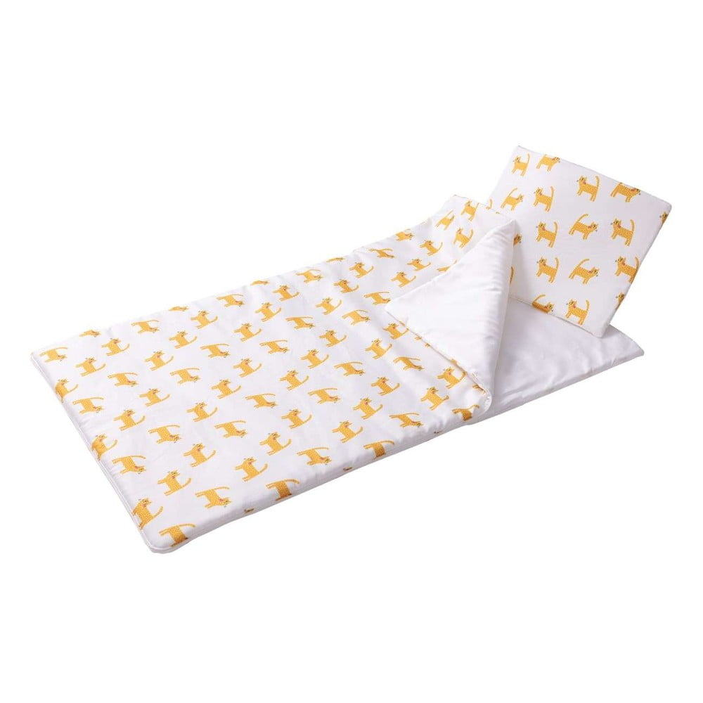 Sac de dormit pentru copii yellow cats - yellow tipi