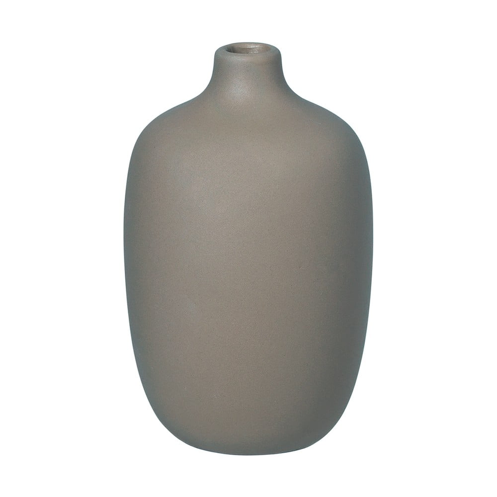 Vaza din ceramica Blomus Ceola, inaltime 12 cm, gri