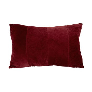 Pernă decorativă pt living ribbed, 60 x 40 cm, roșu închis