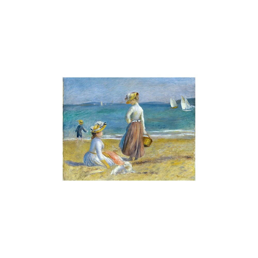 Reproducere tablou Auguste Renoir – Figures on the Beach, 50 x 40 cm bonami.ro