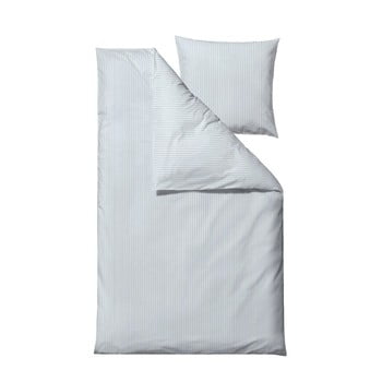 Lenjerie de pat din bumbac ranforce pentru pat single södahl stripes, 140 x 200 cm, albastru deschis