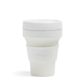 Cană pliabilă Stojo Pocket Cup Quartz, 355 ml, alb bonami.ro