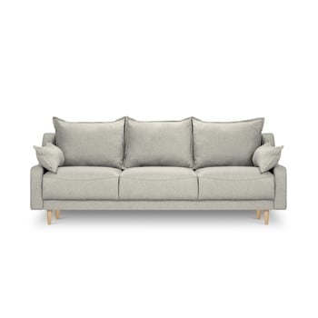 Canapea extensibilă cu spațiu de depozitare mazzini sofas freesia, gri deschis