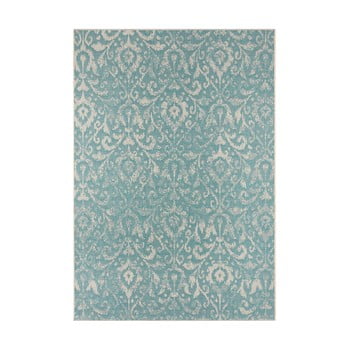 Covor de exterior bougari hatta, 140 x 200 cm, bej - turcoaz
