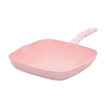Tigaie grill bisetti stonerose, 28 x 28 cm, roz