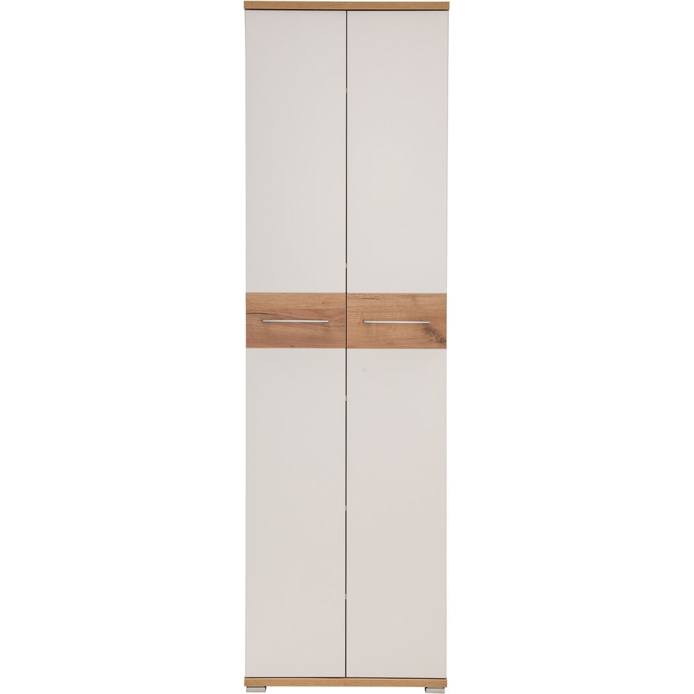 Șifonier alb/în culoare naturală cu aspect de lemn de stejar 59x199 cm Topix – Germania