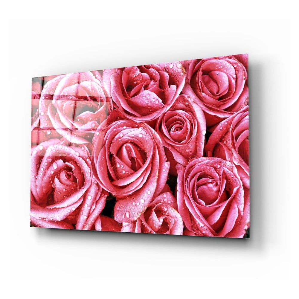 Tablou din sticlă Insigne Pink Roses