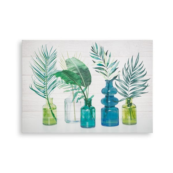 Tablou de perete Art for the home Tropical Palm Bottles, 70 x 50 cm