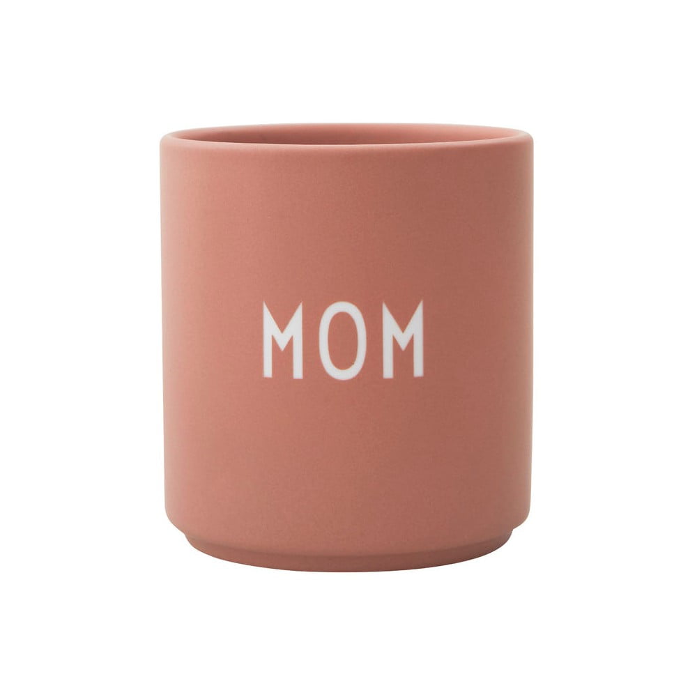 Cană din porțelan Design Letters Favourite Mom, roz prăfuit bonami.ro imagine 2022