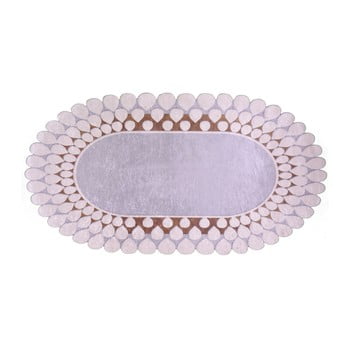 Covor vitauss zinno oval kahve, 60 x 100 cm, gri