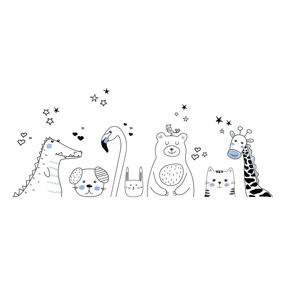 Autocolant de perete pentru copii ambiance sleep watchers, 90 x 60 cm