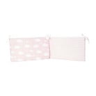 Protecție din bumbac pentru patul copiilor Mike & Co. NEW YORK Carino, 40 x 210 cm, roz