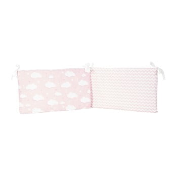 Protecție din bumbac pentru patul copiilor Mike & Co. NEW YORK Carino, 40 x 210 cm, roz bonami.ro