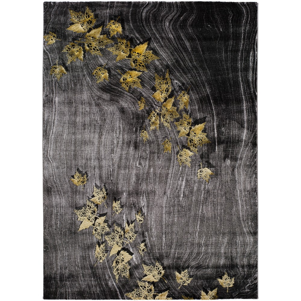 Covor Universal Poet Leaf, 160 x 230 cm, gri – închis bonami.ro