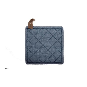 Suport din bumbac pentru vase fierbinți tiseco home studio, 20 x 20 cm, albastru