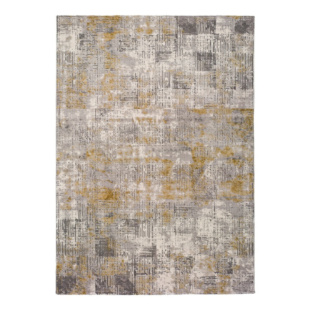 Covor Universal Kerati Mustard, 120 x 60 cm, gri