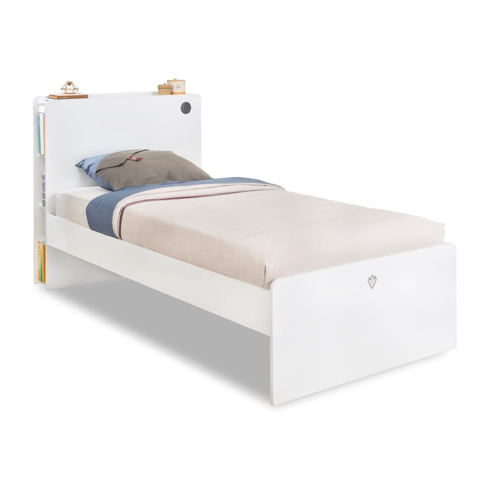 Pat alb 120x200 cm – kalune design
