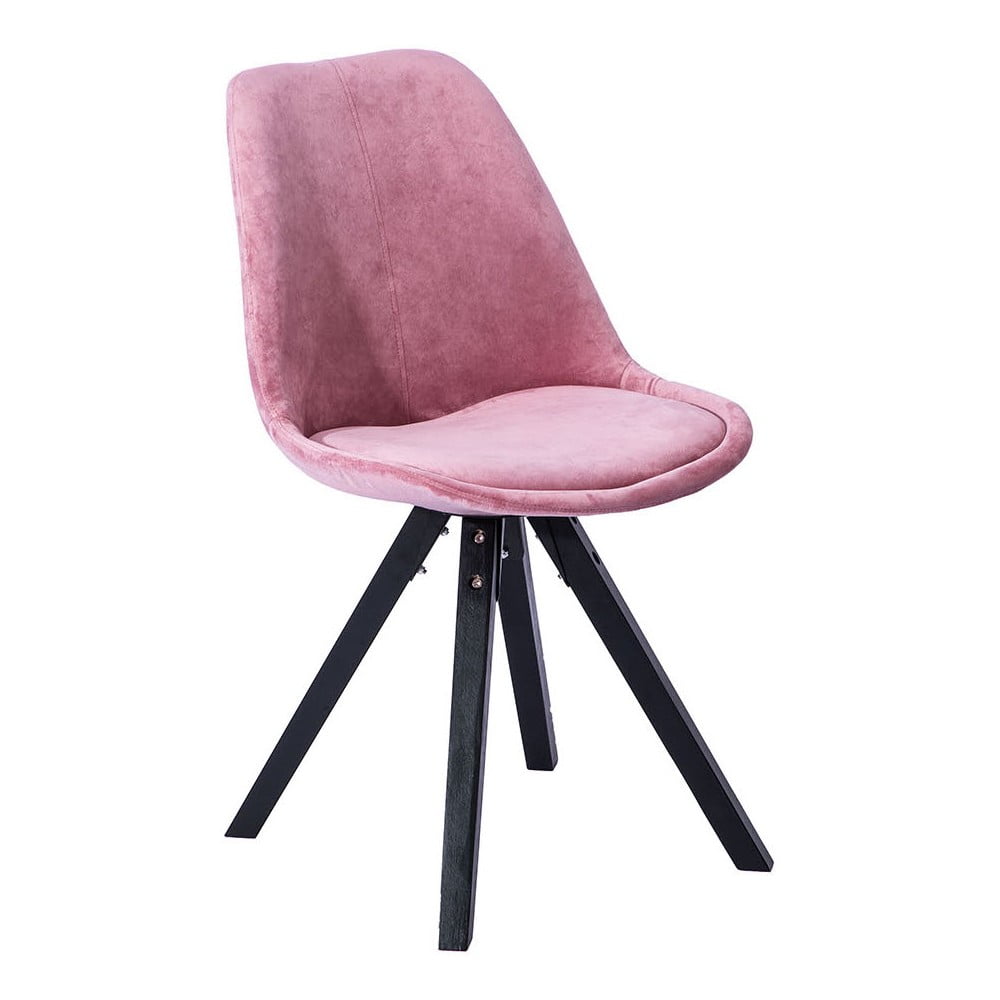 Set 2 scaune dining loomi.design Dima, roz bonami.ro