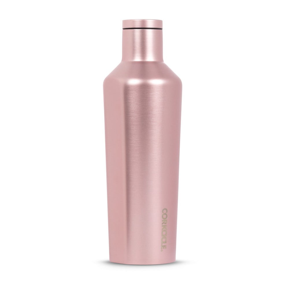 Termos din inox Corkcicle Canteen, 470 ml, roz metalic