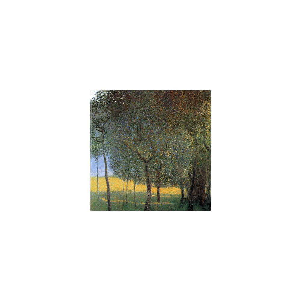 Reproducere tablou Gustav Klimt – Fruit Trees, 45 x 45 cm bonami.ro
