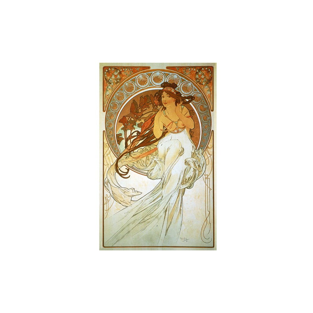 Tablou Alfons Mucha – Music, 40×60 cm bonami.ro