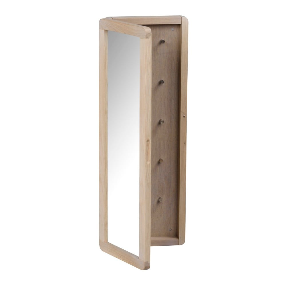 Dulăpior pentru chei din lemn de stejar, mat, cu oglindă Rowico Metro bonami.ro imagine 2022