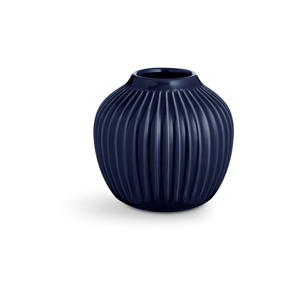 Poza Vaza din gresie KÃ¤hler Design Hammershoi, inaltime 12,5 cm, albastru inchis