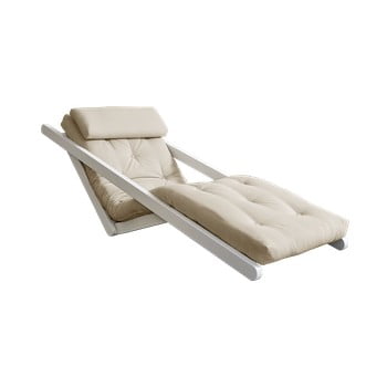 Șezlong variabil Karup Design Figo White/Beige