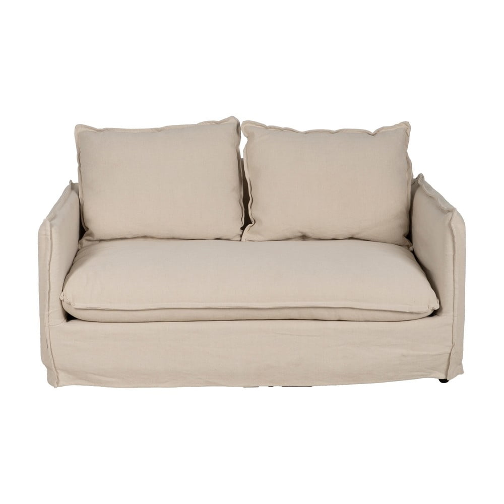 Canapea crem cu tapițerie din in 160 cm – Ixia