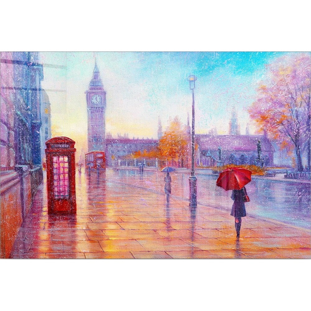 Tablou din sticlă 100x70 cm London – Wallity