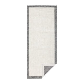 Covor adecvat pentru exterior bougari panama, 80 x 250 cm, gri-crem