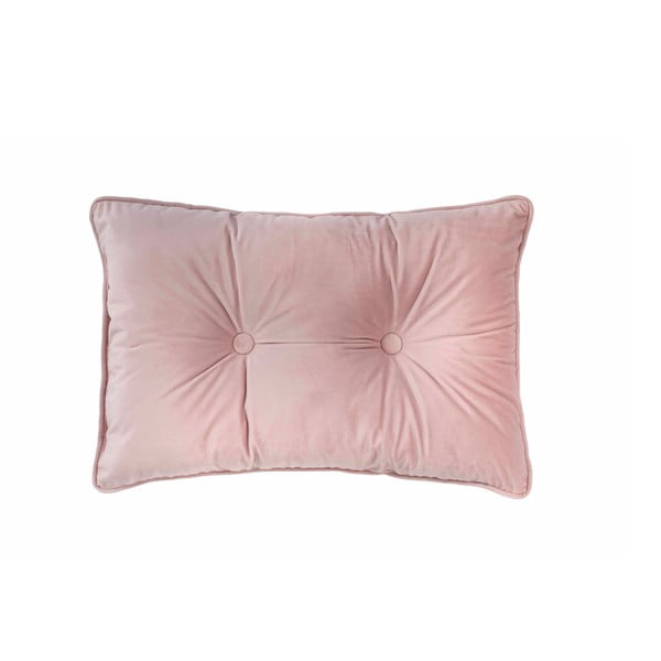 Pernă Tiseco Home Studio Velvet Button, 40 x 60 cm, roz deschis