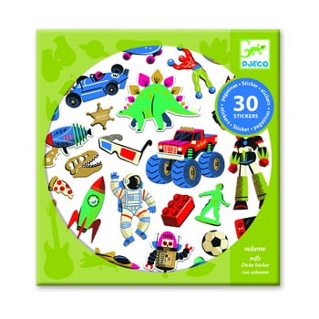 Set 30 autocolante djeco retro toys