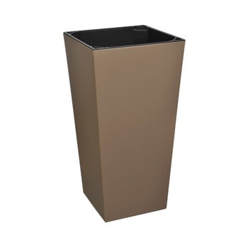 Ghiveci de flori adecvat interior / exterior gardenico elise, înălțime 46 cm, gri-maro mat