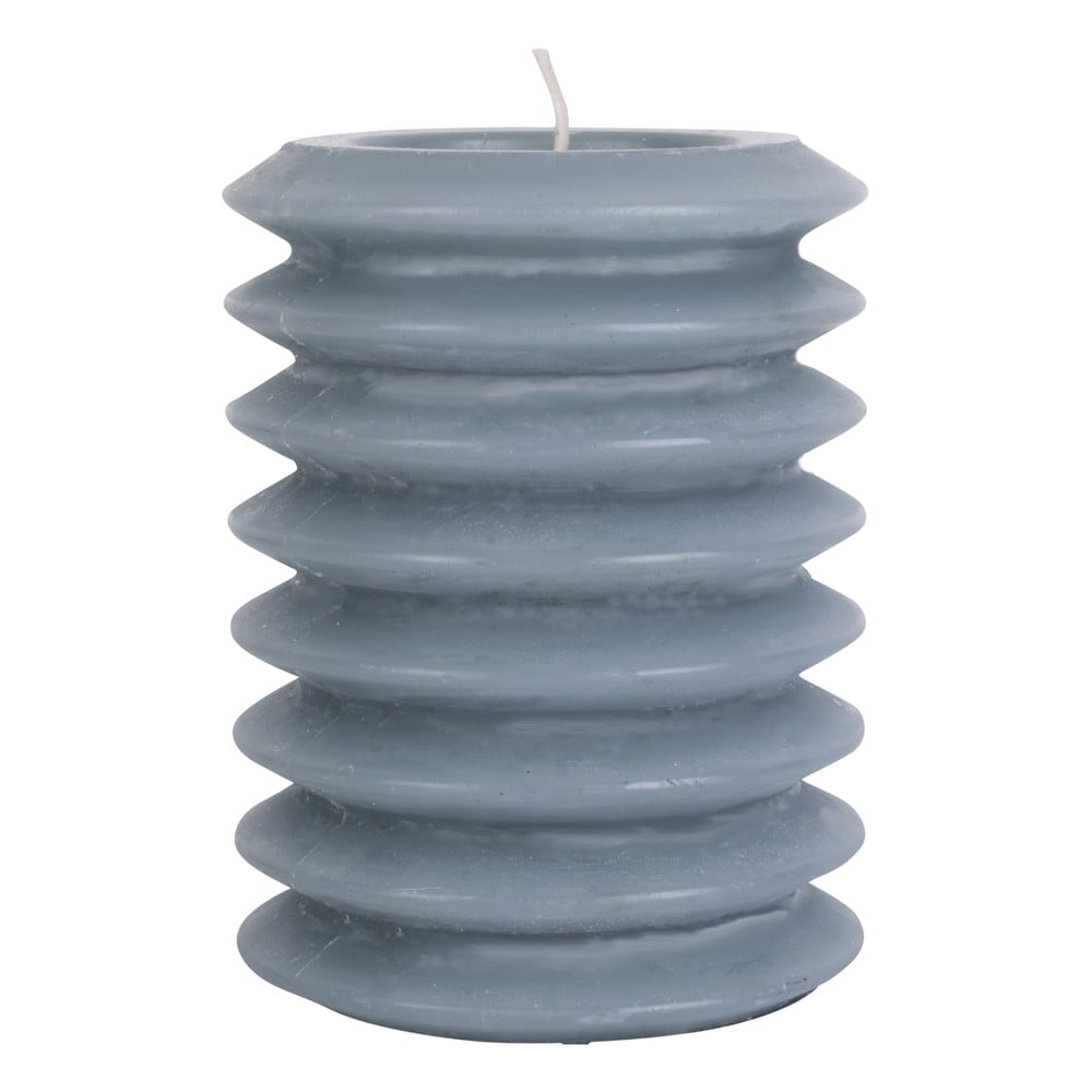 Lumânare pt living layered, înălțime 10 cm, albastru