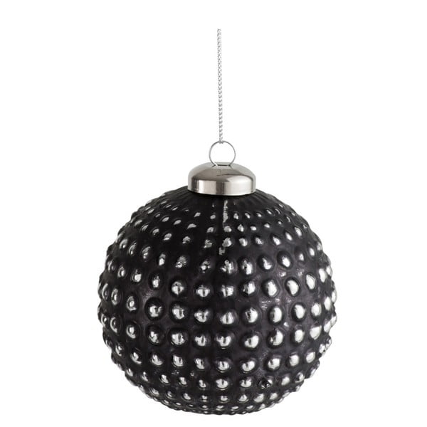 Set 4 globuri de Crăciun din sticlă J-Line Ball, negru