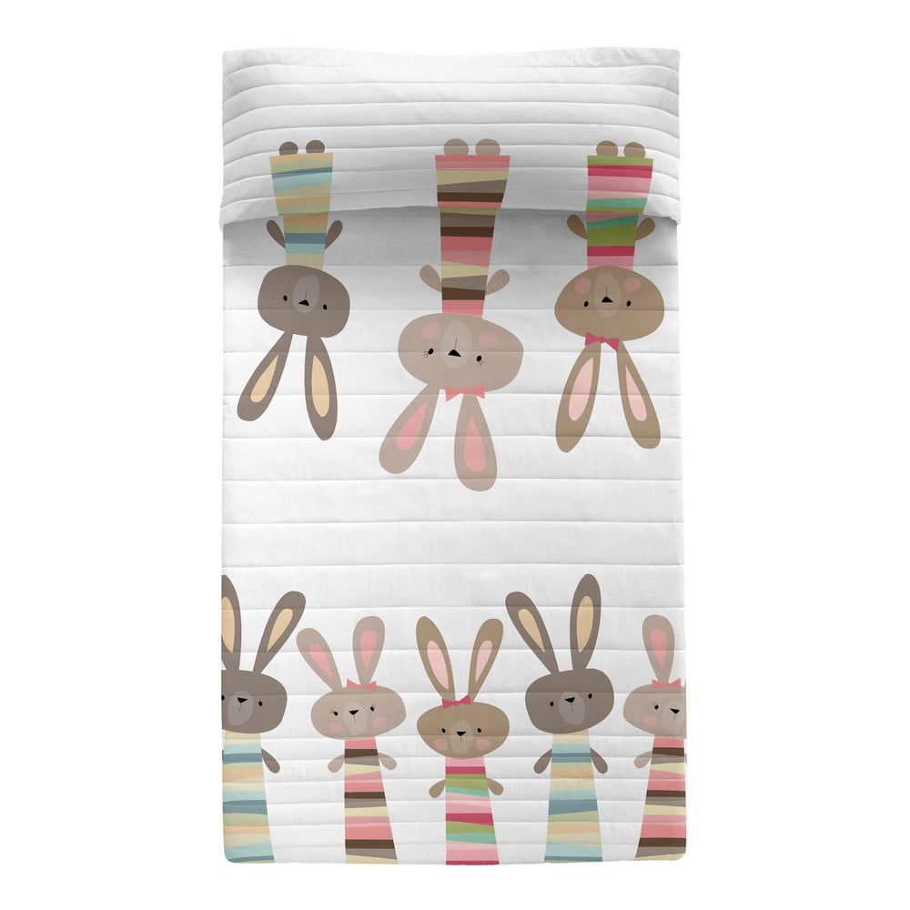 Cuvertură pentru copii din bumbac 260×180 cm Rabbit family – Moshi Moshi 260x180 pret redus