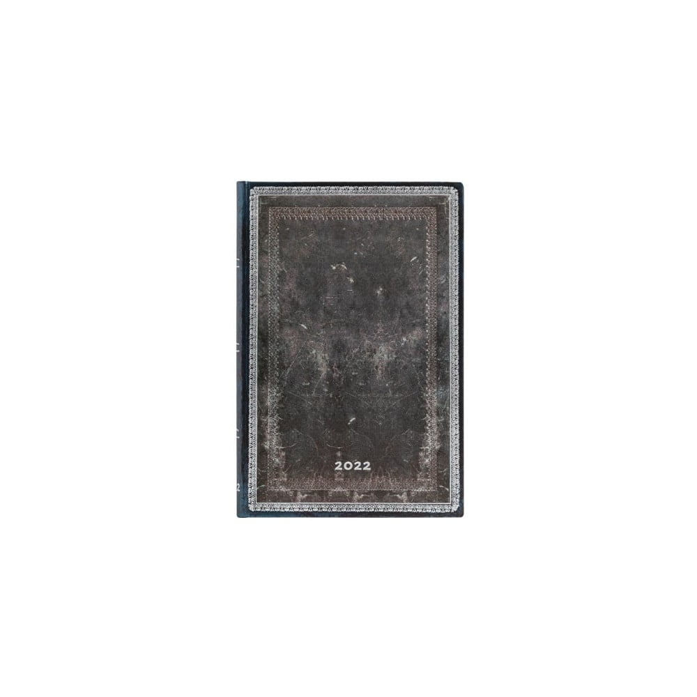 Agendă săptămânală pentru 2022 paperblanks midnight steel, 9,5x14 cm