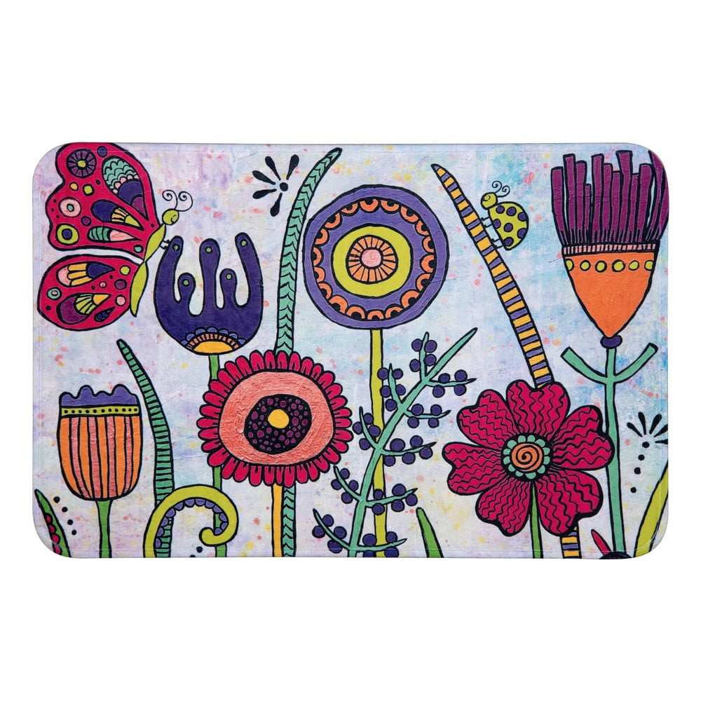  Covoraș de baie din material textil 45x70 cm Rollin'Art Full Bloom – Wenko 