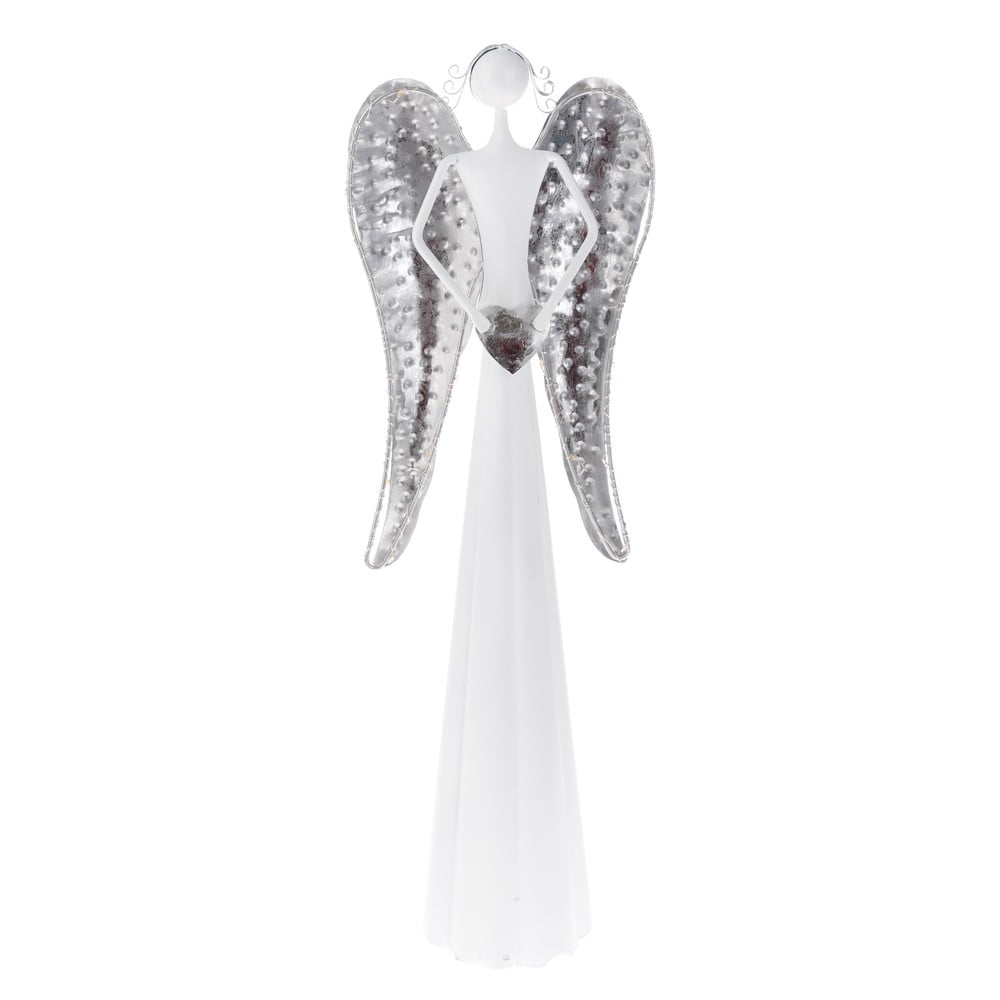 Statuetă din metal cu led în formă de înger dakls, înălțime 49 cm