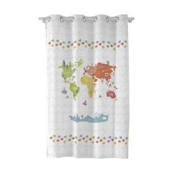 Draperie pentru copii happynois world map, 180 x 135 cm
